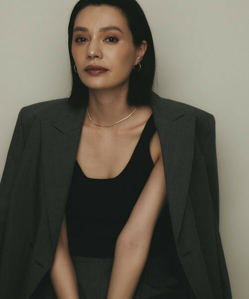 COCOSHNIK / ココシュニック ピアス・イヤリング | K10中空角線ツイスト フープピアス | 詳細7