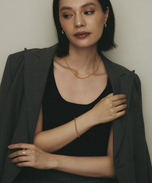 COCOSHNIK / ココシュニック ブレスレット・バングル | K18中空ハーフラウンド ブレスレット | 詳細6