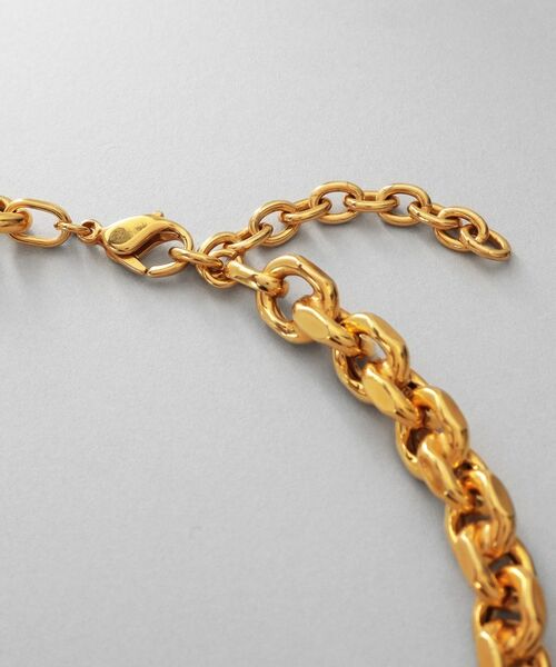 COCOSHNIK / ココシュニック ネックレス・ペンダント・チョーカー | シルバー デザインチェーン ホロウカットケーブルネックレス GP | 詳細3