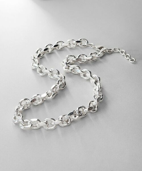 COCOSHNIK / ココシュニック ネックレス・ペンダント・チョーカー | シルバー デザインチェーン ホロウカットケーブルネックレス | 詳細1