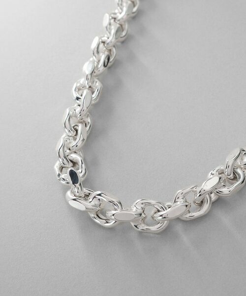 COCOSHNIK / ココシュニック ネックレス・ペンダント・チョーカー | シルバー デザインチェーン ホロウカットケーブルネックレス | 詳細2