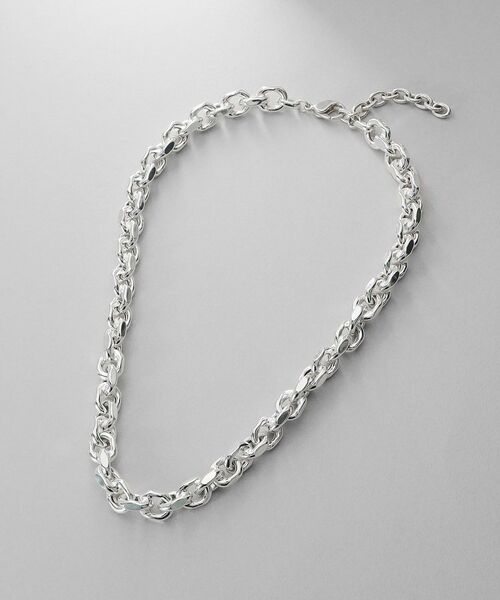 COCOSHNIK / ココシュニック ネックレス・ペンダント・チョーカー | シルバー デザインチェーン ホロウカットケーブルネックレス | 詳細4