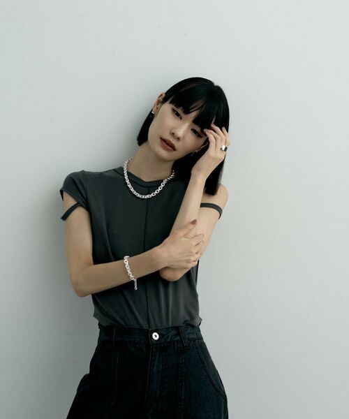 COCOSHNIK / ココシュニック ネックレス・ペンダント・チョーカー | シルバー デザインチェーン ホロウカットケーブルネックレス | 詳細6