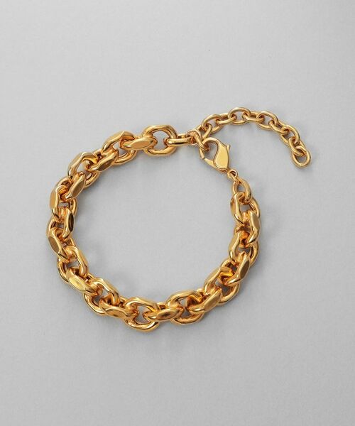 COCOSHNIK / ココシュニック ブレスレット・バングル | シルバー デザインチェーン ホロウカットケーブルブレスレット GP | 詳細4