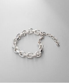 COCOSHNIK / ココシュニック ブレスレット・バングル | シルバー デザインチェーン ホロウカットケーブルブレスレット