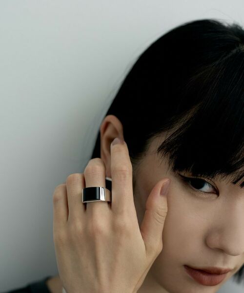 COCOSHNIK / ココシュニック リング | シルバー オニキス バフトップカットリング | 詳細7