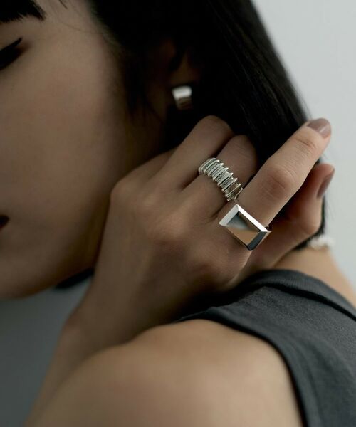 COCOSHNIK / ココシュニック リング | シルバー バケットカット シグネットリング | 詳細7