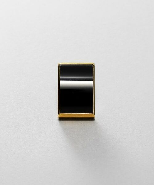 COCOSHNIK / ココシュニック ピアス・イヤリング | シルバー オニキス バフトップカットピアス GP | 詳細3