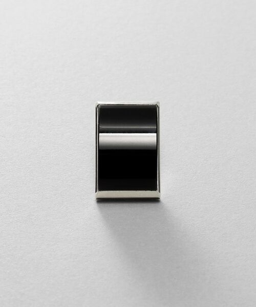 COCOSHNIK / ココシュニック ピアス・イヤリング | シルバー オニキス バフトップカットピアス | 詳細3