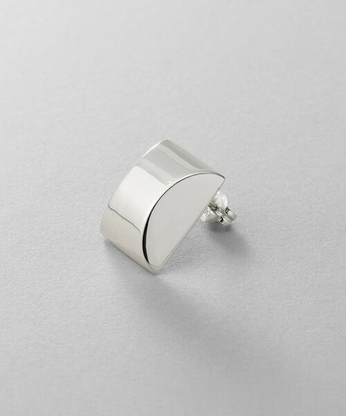 COCOSHNIK / ココシュニック ピアス・イヤリング | シルバー ホロウスタッドピアス スロープカット | 詳細2