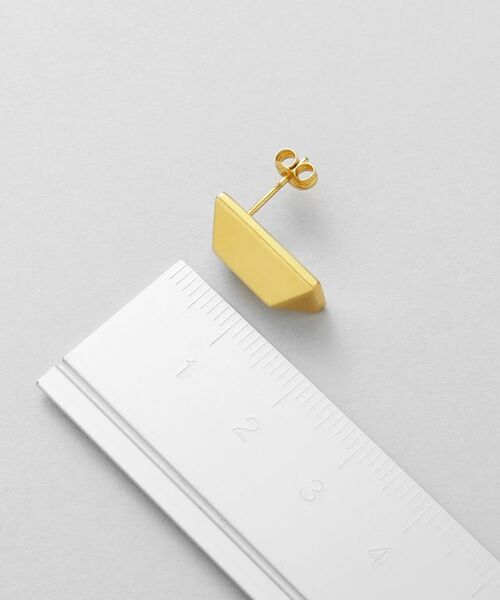 COCOSHNIK / ココシュニック ピアス・イヤリング | シルバー ロングピラミッド スタッドピアス GP | 詳細5