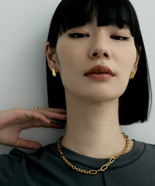 COCOSHNIK / ココシュニック ピアス・イヤリング | シルバー ロングピラミッド スタッドピアス GP | 詳細8