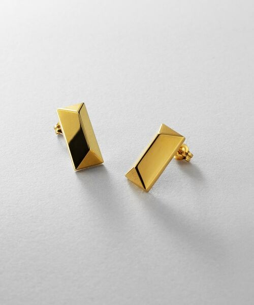 COCOSHNIK/ココシュニック シルバー ロングピラミッド スタッドピアス GP ゴールド(600) 00 COCOSHNIK/ココシュニック シルバー ロングピラミッド スタッドピアス GP ゴールド(600) 00