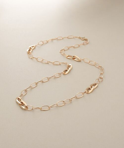 COCOSHNIK / ココシュニック ネックレス・ペンダント・チョーカー | K10PCフラットアズキステーション ネックレス | 詳細1