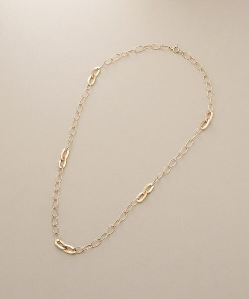 COCOSHNIK / ココシュニック ネックレス・ペンダント・チョーカー | K10PCフラットアズキステーション ネックレス | 詳細4