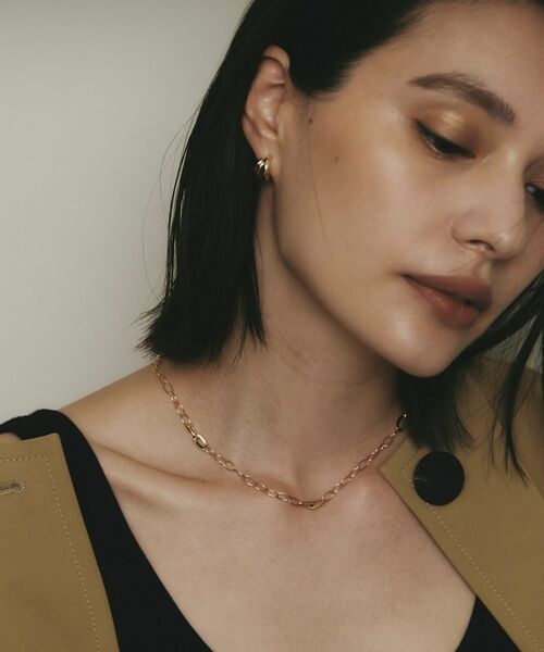 COCOSHNIK / ココシュニック ネックレス・ペンダント・チョーカー | K10PCフラットアズキステーション ネックレス | 詳細8