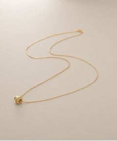 COCOSHNIK ダイヤモンドネックレス K10ダイヤモンド シフテッドスクエア ネックレス （ネックレス