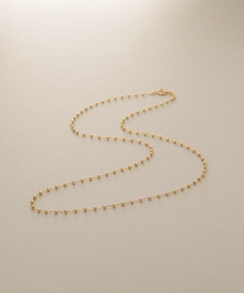 COCOSHNIK / ココシュニック ネックレス・ペンダント・チョーカー | K18キャビアビーズチェーン ネックレス | 詳細1