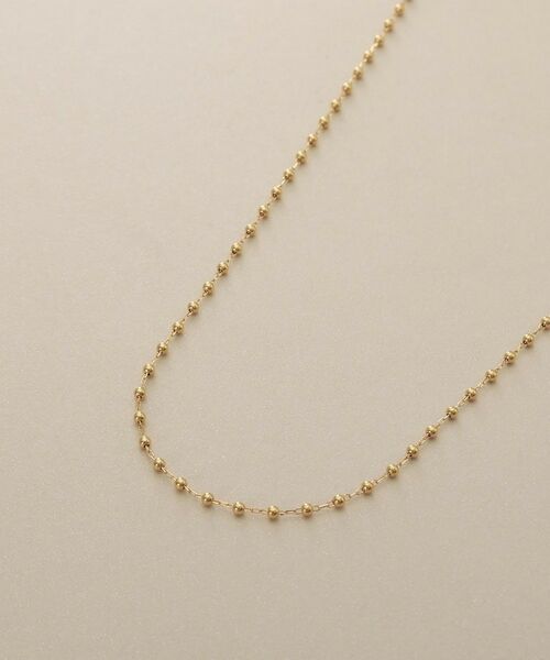 COCOSHNIK / ココシュニック ネックレス・ペンダント・チョーカー | K18キャビアビーズチェーン ネックレス | 詳細2