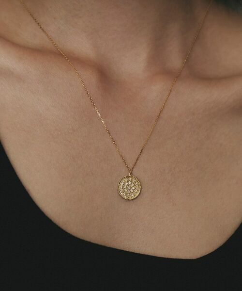 COCOSHNIK / ココシュニック ネックレス・ペンダント・チョーカー | K18ダイヤモンド ミルパヴェ ネックレス大 | 詳細10