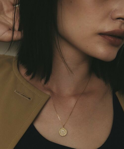 COCOSHNIK / ココシュニック ネックレス・ペンダント・チョーカー | K18ダイヤモンド ミルパヴェ ネックレス大 | 詳細9