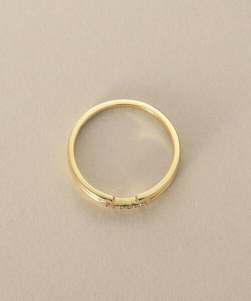 COCOSHNIK / ココシュニック リング | K10ダイヤモンド ブリッジ リング | 詳細3