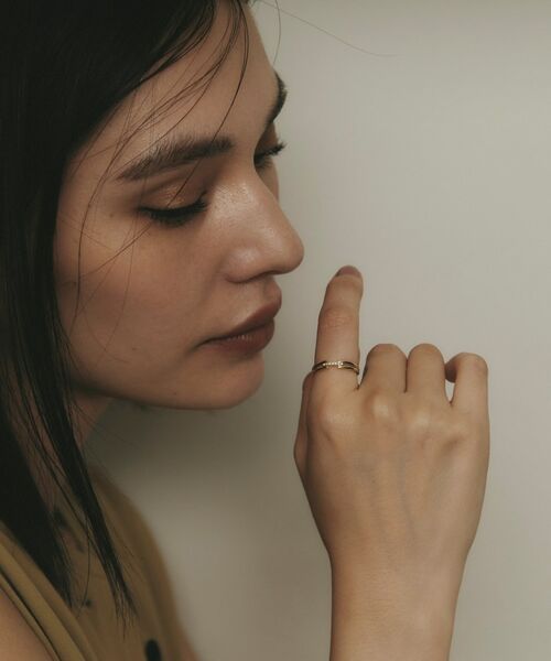 COCOSHNIK / ココシュニック リング | K10ダイヤモンド ブリッジ リング | 詳細5