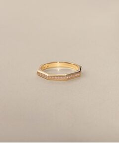 COCOSHNIK / ココシュニック リング | K10ダイヤモンド トラペーズ面取り リング