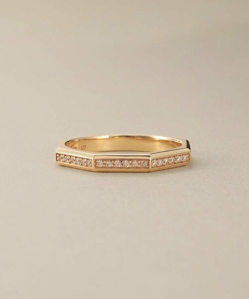 COCOSHNIK / ココシュニック リング | K10ダイヤモンド トラペーズ面取り リング | 詳細2