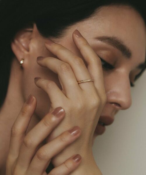 COCOSHNIK / ココシュニック リング | K10ダイヤモンド トラペーズ面取り リング | 詳細7