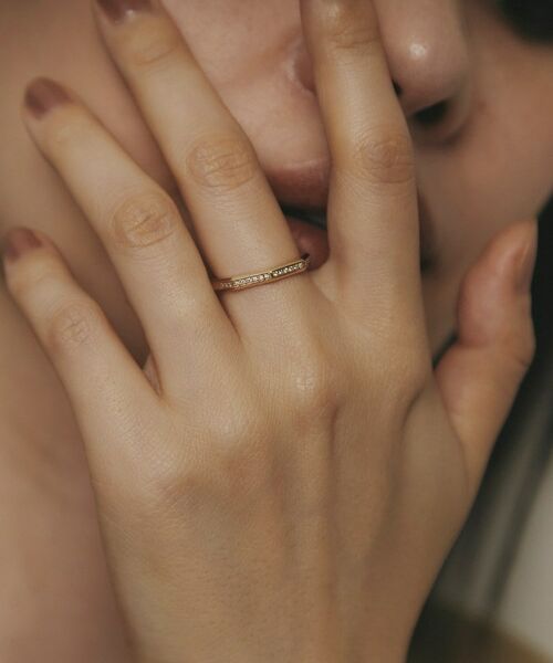 COCOSHNIK / ココシュニック リング | K10ダイヤモンド トラペーズ面取り リング | 詳細8