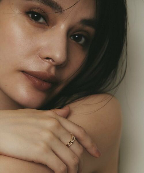 COCOSHNIK / ココシュニック リング | K10ダイヤモンド キヘイチェーンモチーフ リング | 詳細7