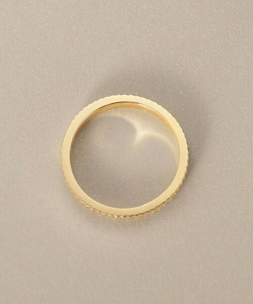 COCOSHNIK / ココシュニック リング | K10ダイヤモンド 縦溝 リング | 詳細4