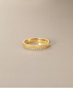 COCOSHNIK / ココシュニック リング | K18ダイヤモンド 縦溝 リング