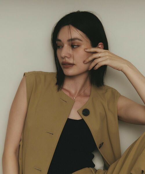 COCOSHNIK / ココシュニック リング | K18ダイヤモンド ケーブルチェーンモチーフ リング | 詳細5