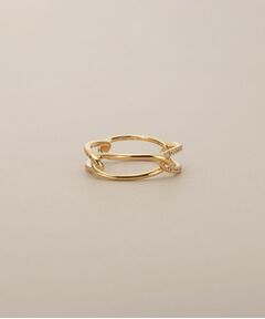 COCOSHNIK / ココシュニック リング | K18ダイヤモンド PCチェーン リング