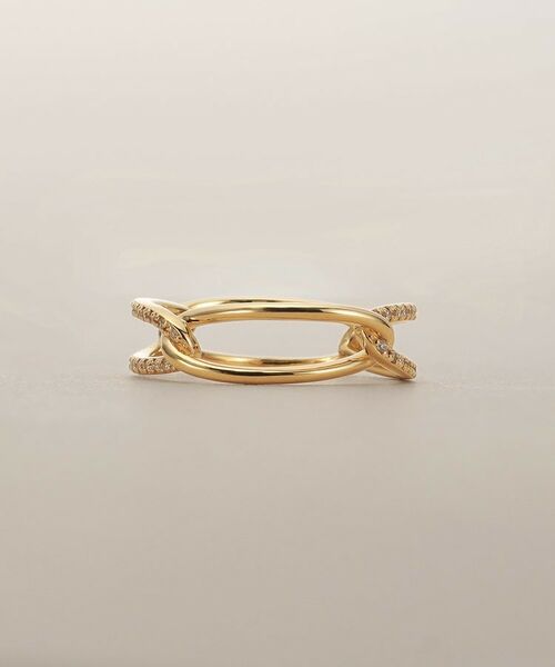 COCOSHNIK / ココシュニック リング | K18ダイヤモンド PCチェーン リング | 詳細2