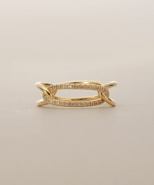 COCOSHNIK / ココシュニック リング | K18ダイヤモンド PCチェーン リング | 詳細3