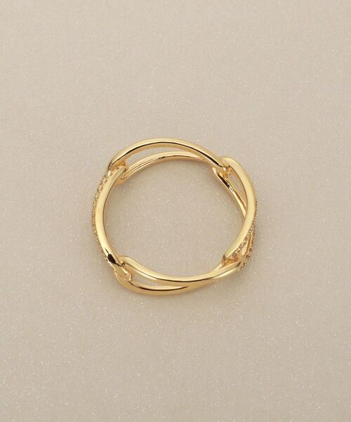 COCOSHNIK / ココシュニック リング | K18ダイヤモンド PCチェーン リング | 詳細4