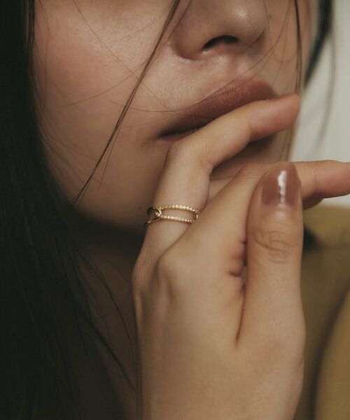 COCOSHNIK / ココシュニック リング | K18ダイヤモンド PCチェーン リング | 詳細8