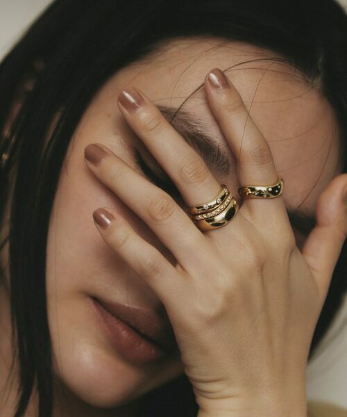 COCOSHNIK / ココシュニック リング | K18ウェーブライン リング | 詳細8