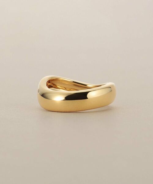 COCOSHNIK / ココシュニック リング | K18ウェーブラインドット リング太 | 詳細4