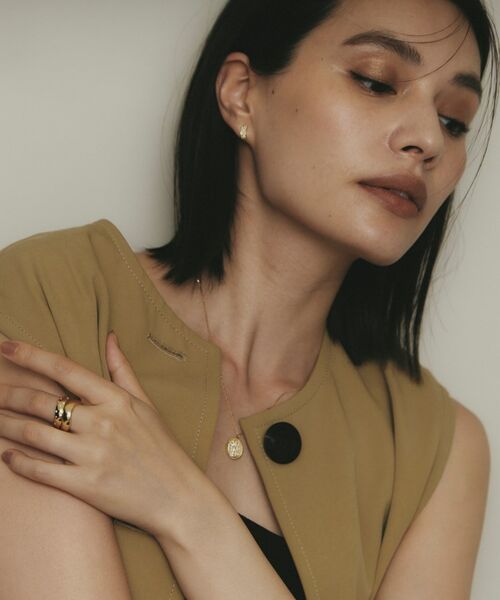 COCOSHNIK / ココシュニック リング | K18ウェーブラインドット リング太 | 詳細6