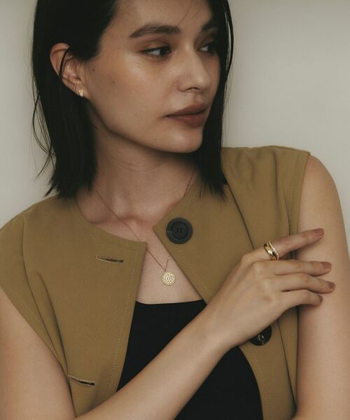 COCOSHNIK / ココシュニック リング | K18ダイヤモンド ウェーブラインパヴェ リング | 詳細6