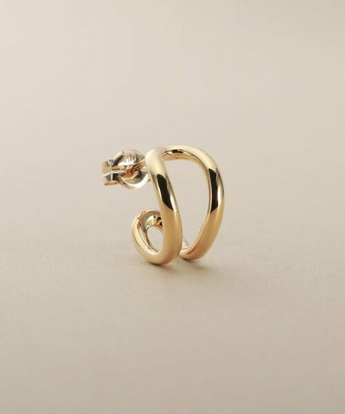 COCOSHNIK / ココシュニック ピアス・イヤリング | K10ニュアンスループ スタッドピアス | 詳細2