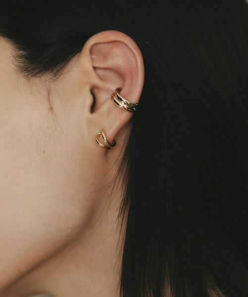 COCOSHNIK / ココシュニック ピアス・イヤリング | K10ニュアンスループ スタッドピアス | 詳細7