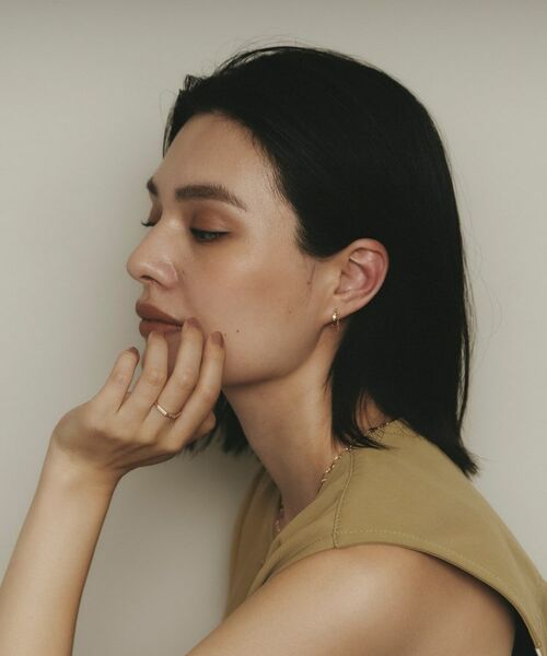 COCOSHNIK / ココシュニック ピアス・イヤリング | K10チェーンドレープ フープピアス | 詳細7