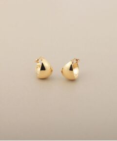 COCOSHNIK / ココシュニック ピアス・イヤリング | K10月甲 フープピアス 小