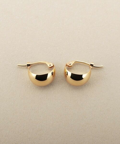 COCOSHNIK / ココシュニック ピアス・イヤリング | K10月甲 フープピアス 小 | 詳細4