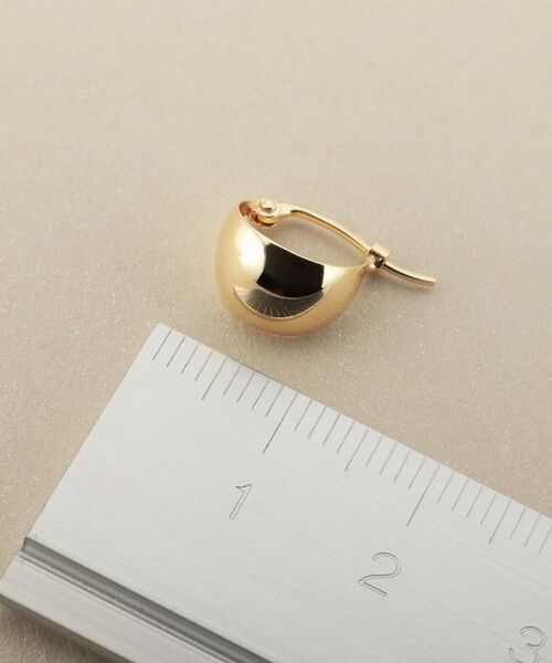 COCOSHNIK / ココシュニック ピアス・イヤリング | K10月甲 フープピアス 小 | 詳細5